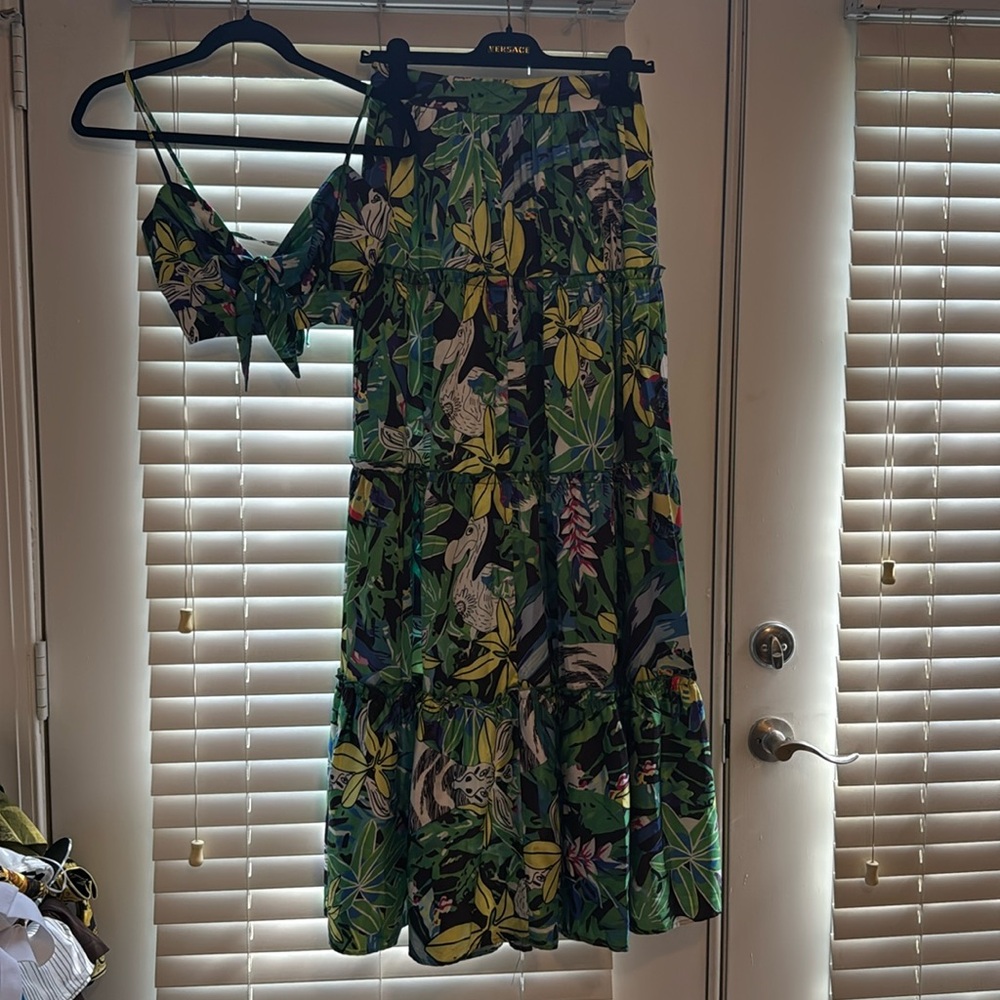 Tropical Floral Two-Piece Set